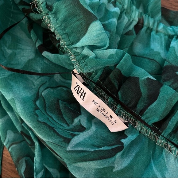 ❤️ Zara Floral Flowy Top S - Picture 6 of 11